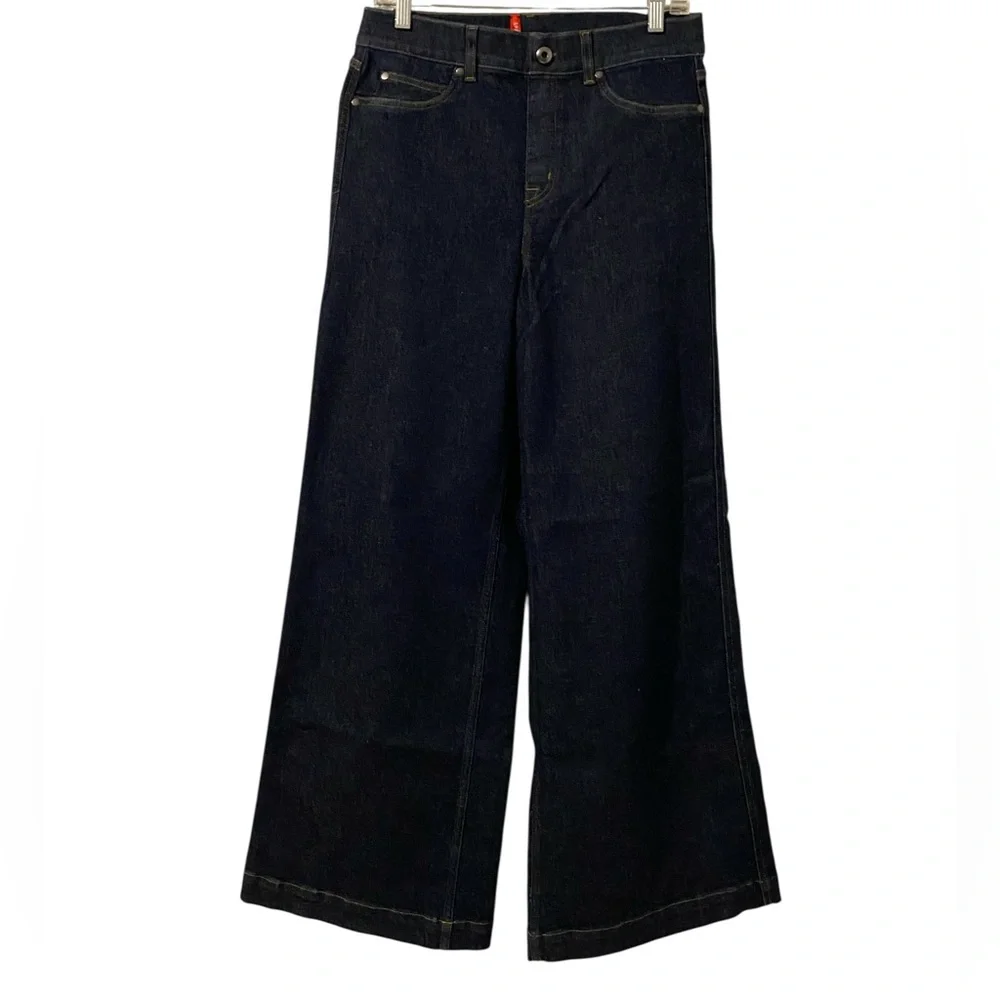 SPANX Dark Blue Straight Jeans - Picture 4 of 12